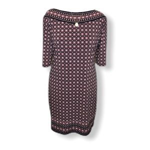 Jersey Boat Neck Shift Dress